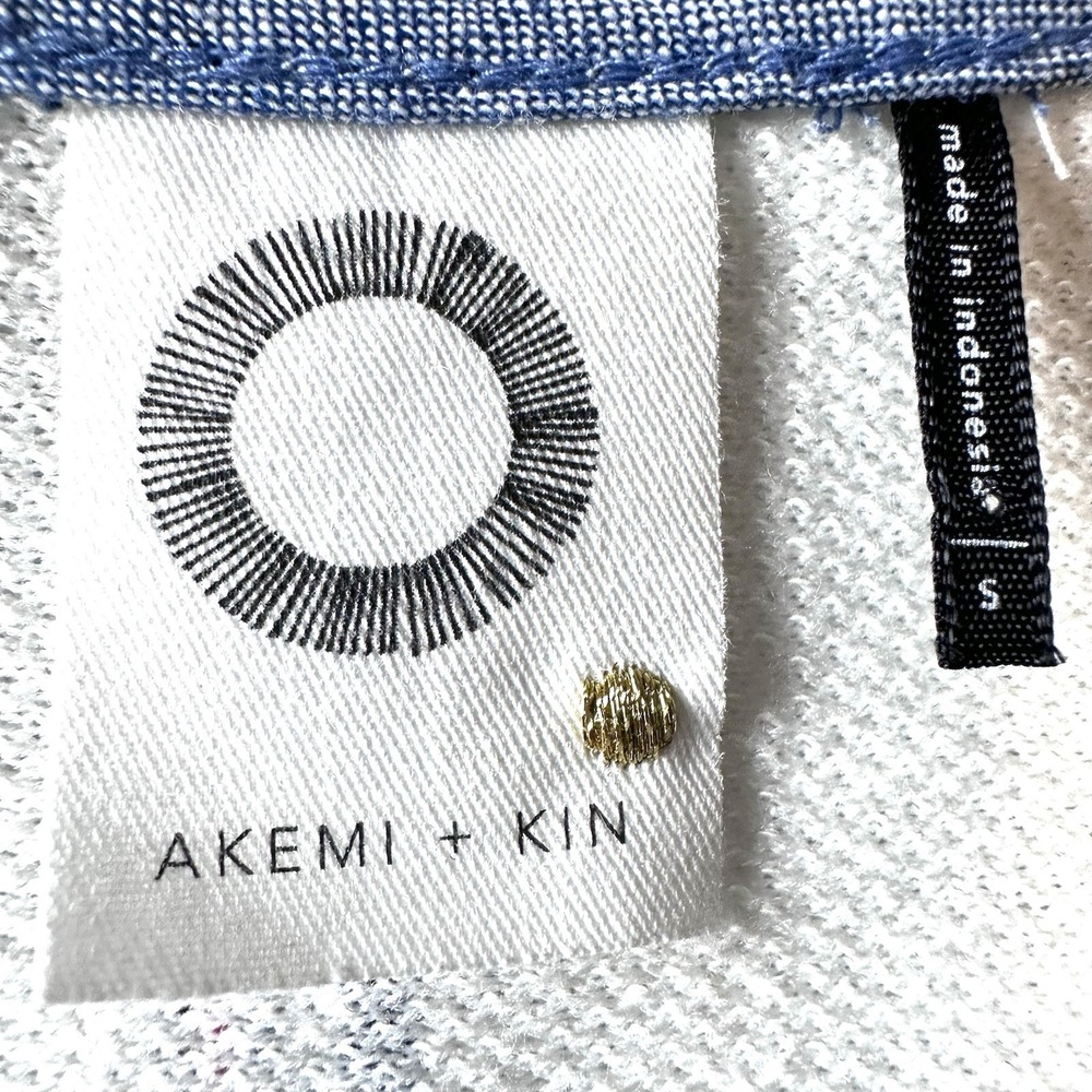 Akemi + Kin Anthropologie Jovanie Stripe‎ Terry Textured Dress Flutter Sleeves - Picture 8 of 13